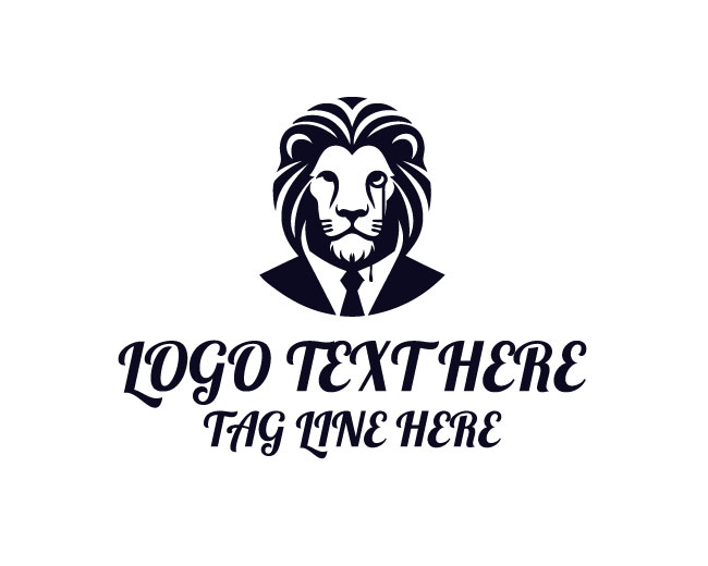  Luxury Gentleman Lion Logo