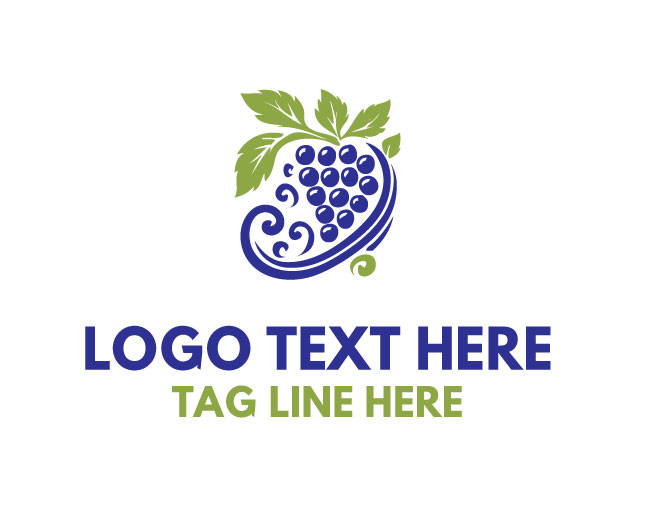 Vineyard Grapes Logo