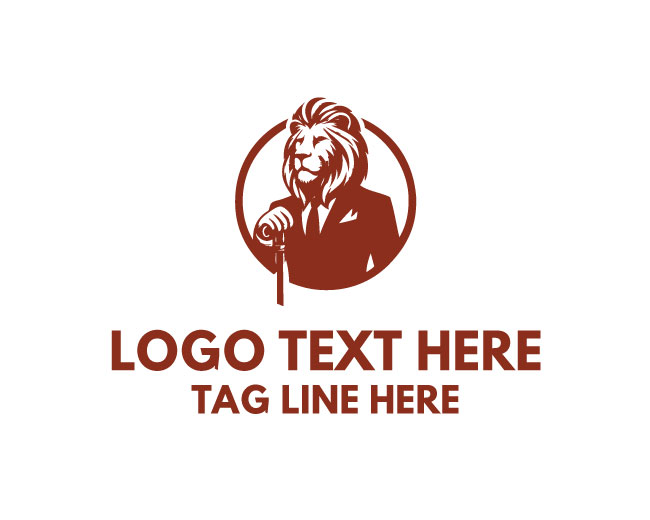  Fierce Gentleman Lion Logo