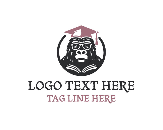 Gorilla Reading Logo