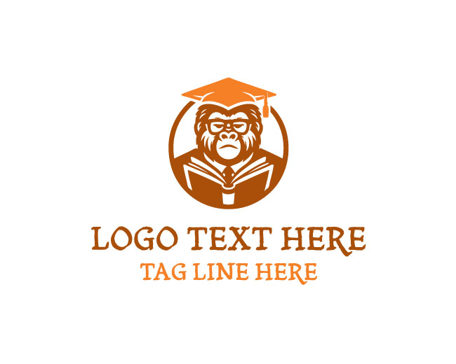 Academic Gorilla Reading Logo