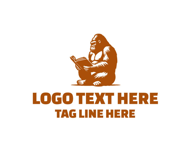Reading Gorilla Mascot Logo