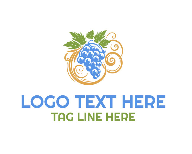  Farm Fresh Grapes Logo