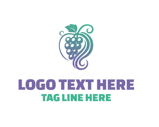 Classic Vine Grapes Logo