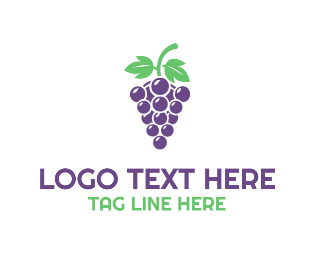 Orchard Vineyard Grapes Logo