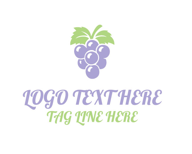 Fresh Vineyard Grapes Logo