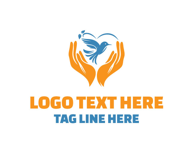 Flying Love Bird Logo