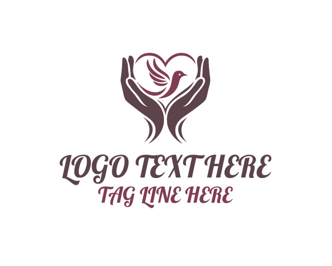 Helping Hand Bird Logo