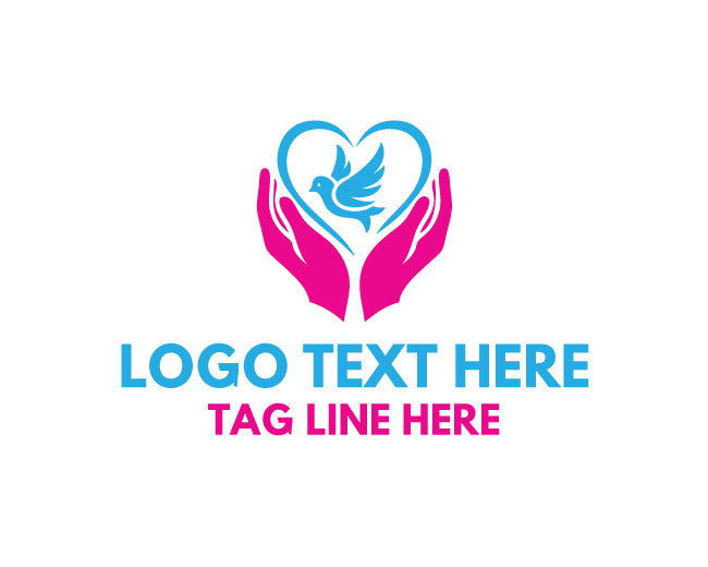  Dove Hand Love Logo