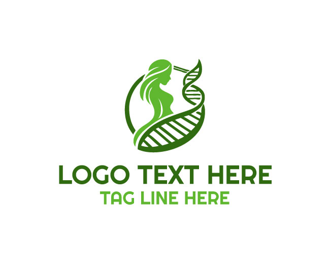 Genetic Lady Human DNA Logo