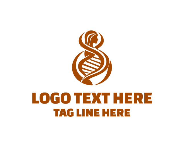 Human DNA Girl Logo