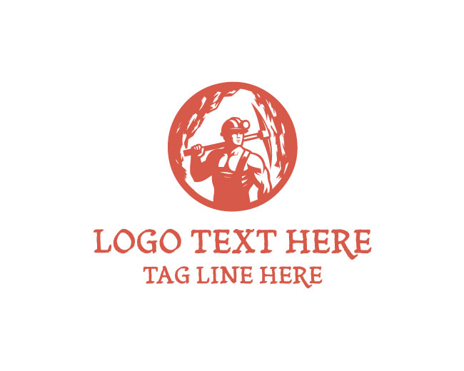 Hard Hat Worker Logo