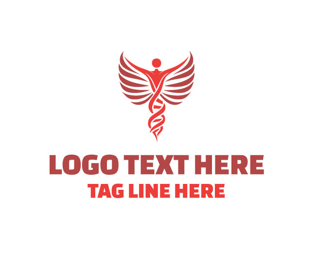 Human DNA Wings Logo
