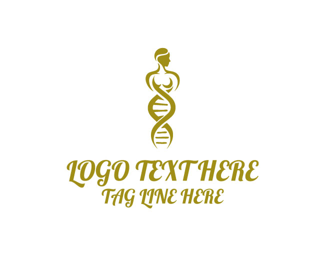  Human DNA Lady Logo
