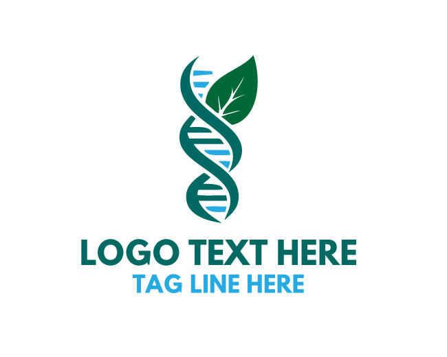 Green DNA Helix Logo