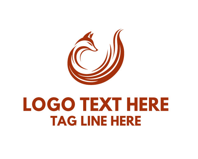 Elegant Fox Tail Logo