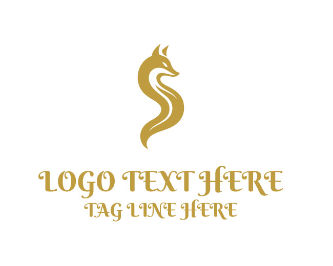 Minimal Fox Tail Logo