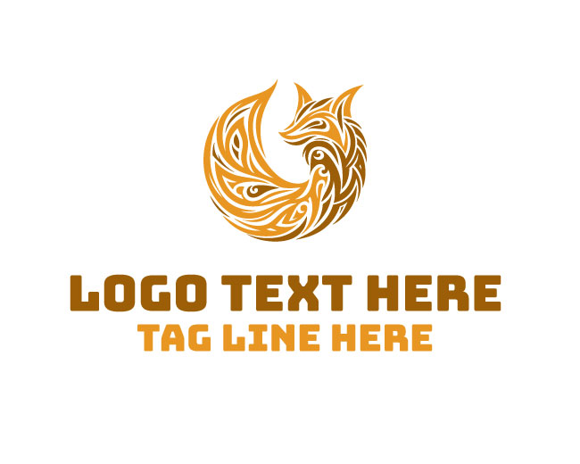 Tribal Fox Tail Logo