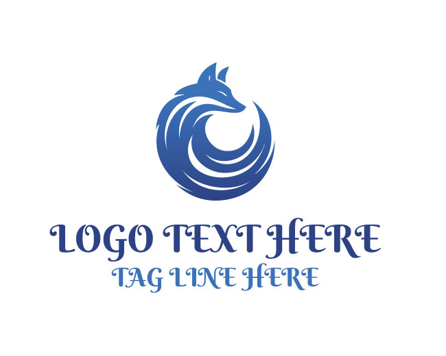 Blue Fox Tail Logo