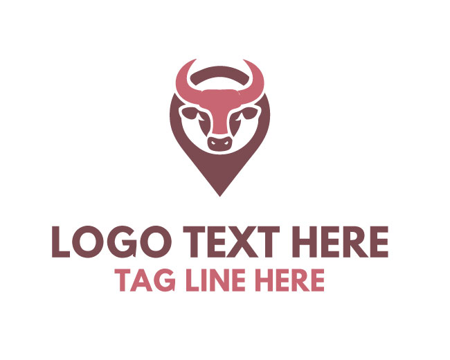 Bull Route Pin Logo