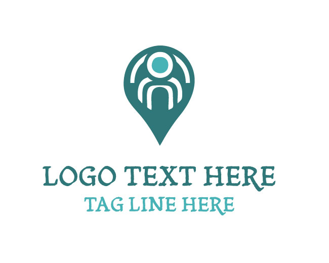  People Locator Pin Logo