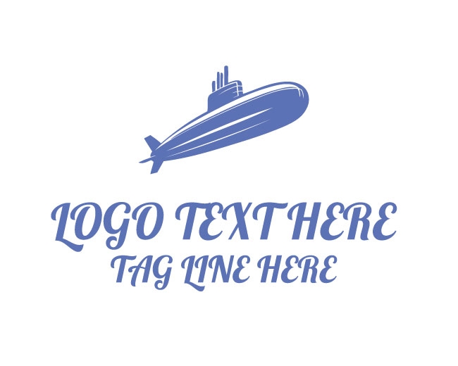 Aqua Vector Submarine Logo