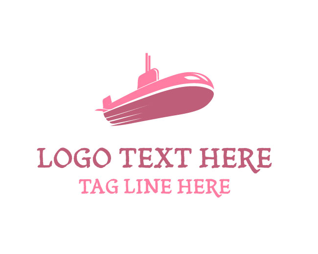 Ocean Vector Submarine Logo