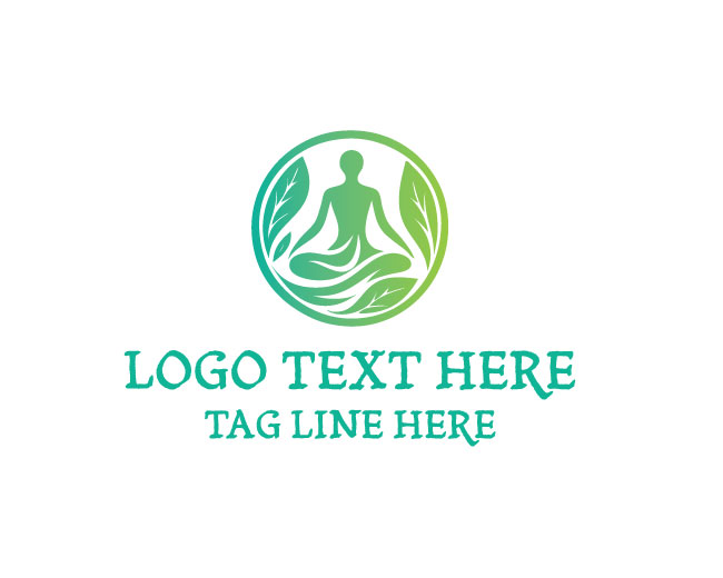 Green Yoga Athletic Circle Logo