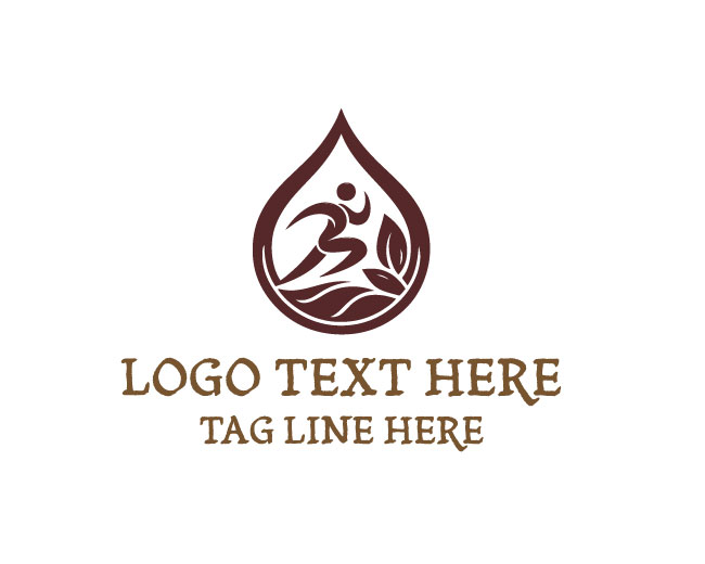 Water Drop Athletic Logo