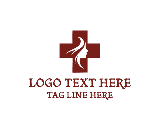 Creative Human Head Cross Logo