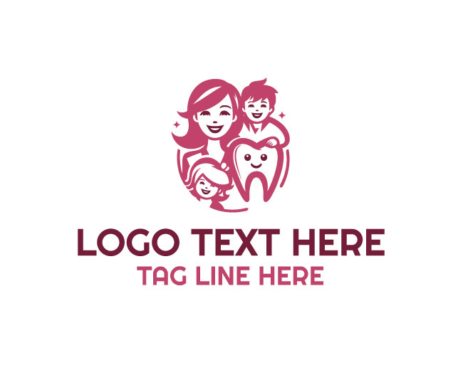 Smiling Tooth Family Logo