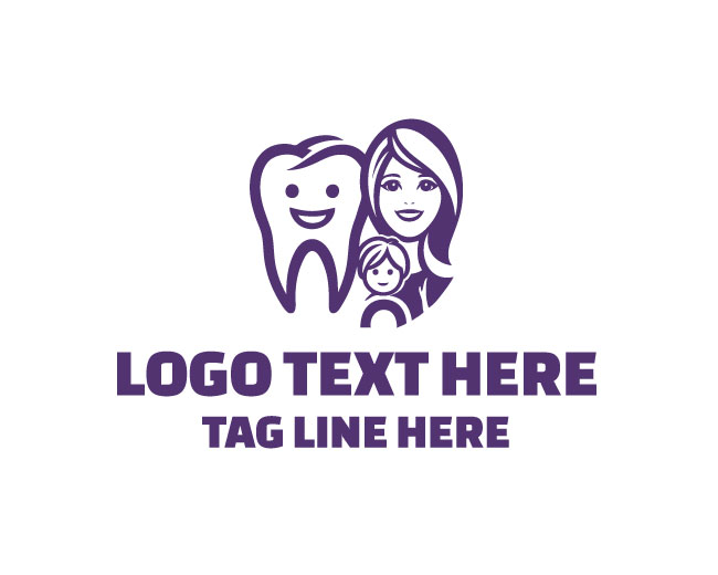 Dental Family Emblem Logo