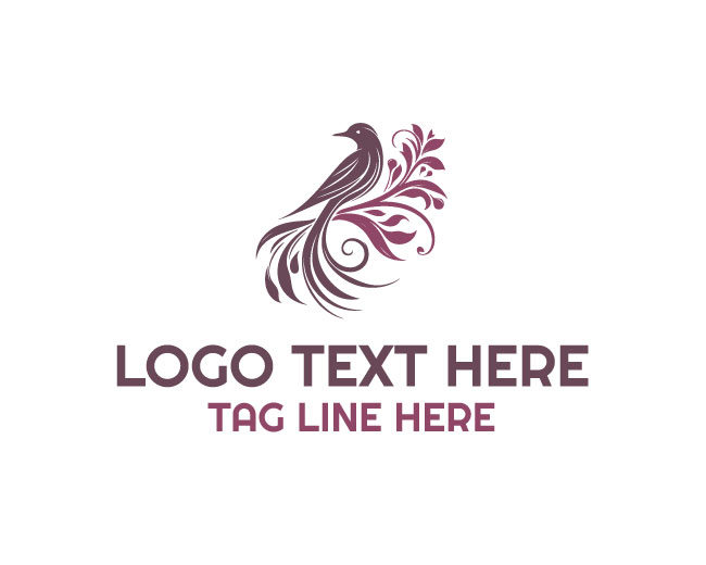 Floral Bird Harmony Logo