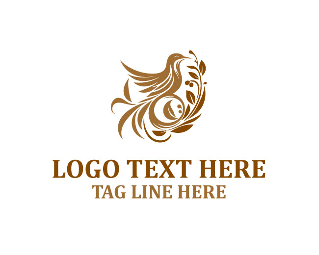  Floral Bird Bloom Logo