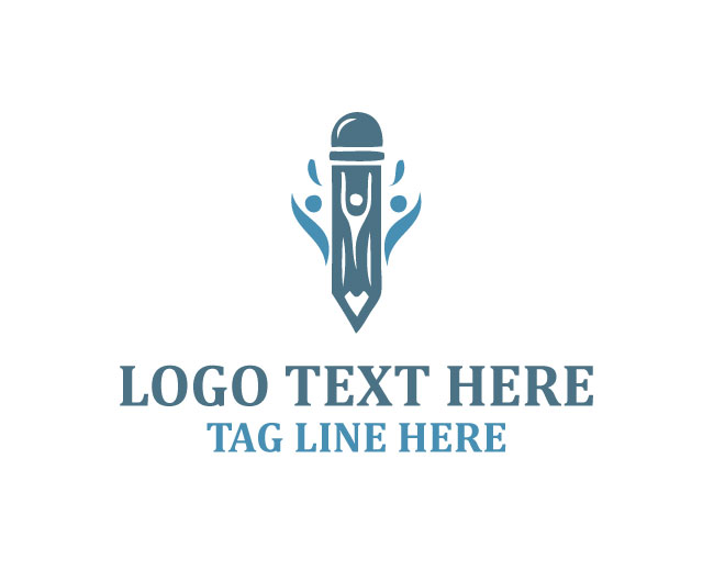  Kids Pencil Logo Creative Bright