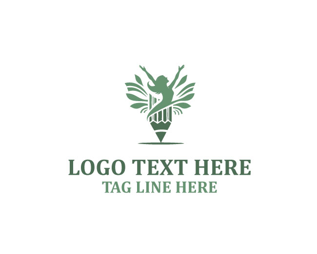 Kids Pencil Logo Creative Learning