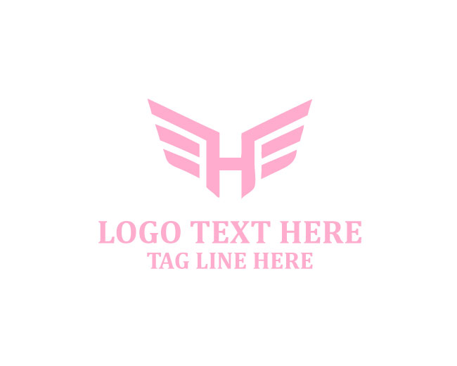 Sharp Letter H Wings Logo