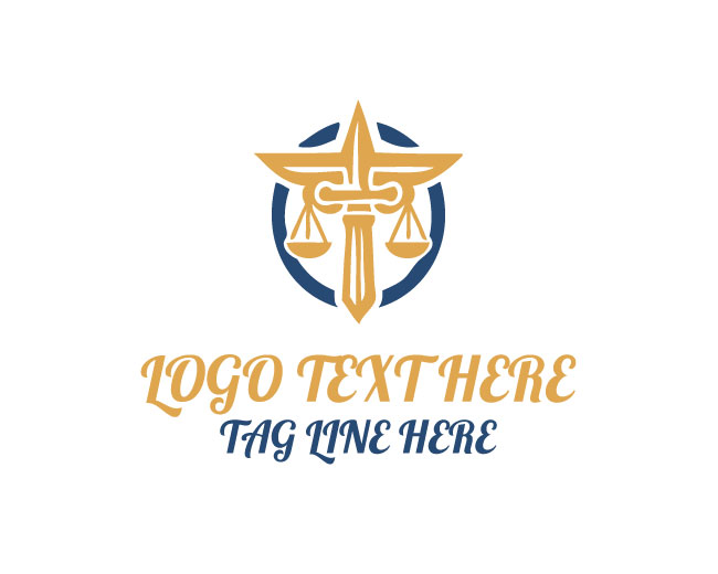 Golden Star Pillar Justice Logo