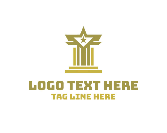 Dynamic Star Pillar Justice Logo