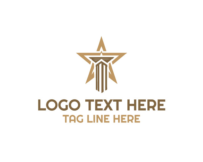 Corporate Star Pillar Justice Logo