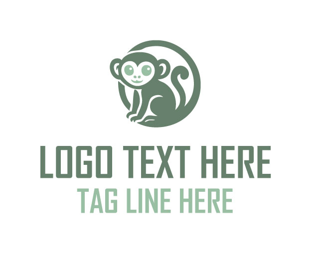 Cheerful Cute Loris Logo