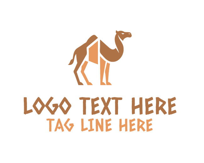 Luxury Geometric Camel Logo
