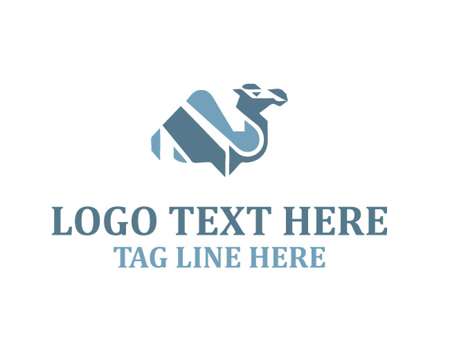 Minimalist Geometric Camel Logo