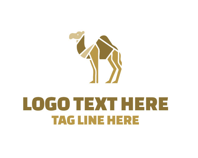 Modern Geometric Camel Emblem