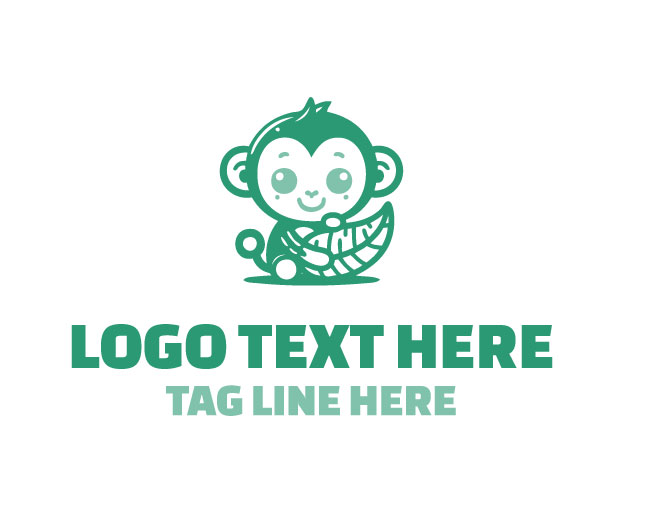 Cheerful Monkey Mascot Logo