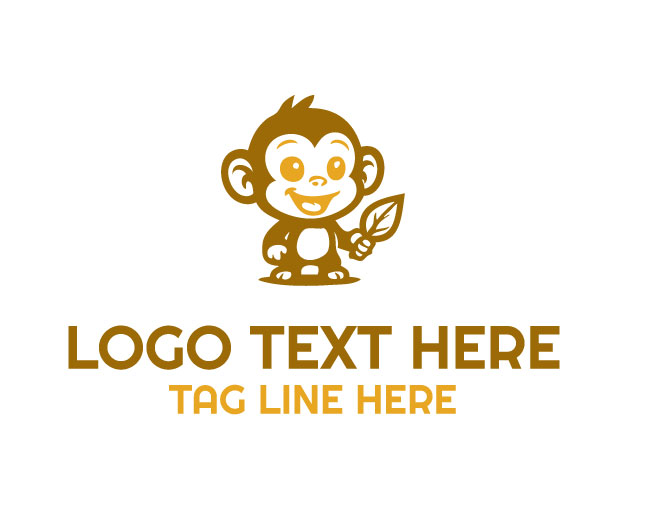 Joyful Baby Monkey Logo