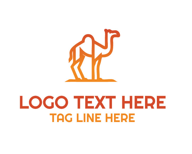 Premium Geometric Camel Logo