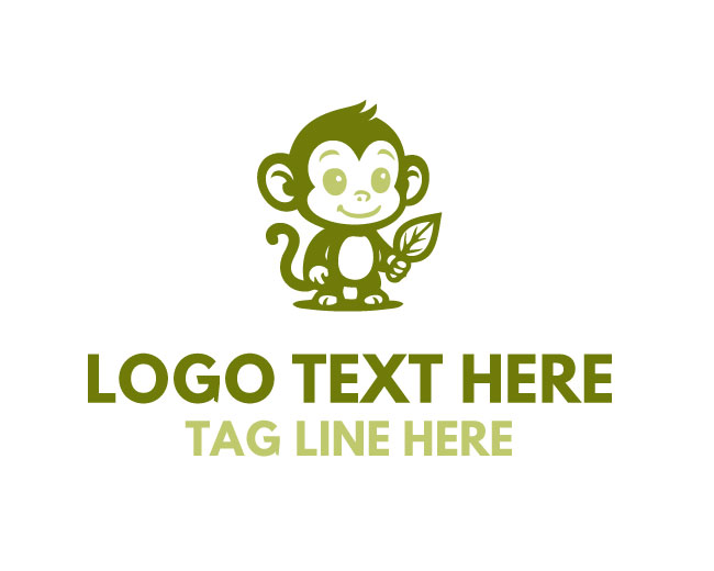 Lovely Monkey Mascot Logo