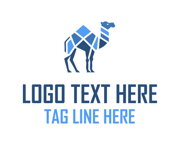  Bold Geometric Camel Logo