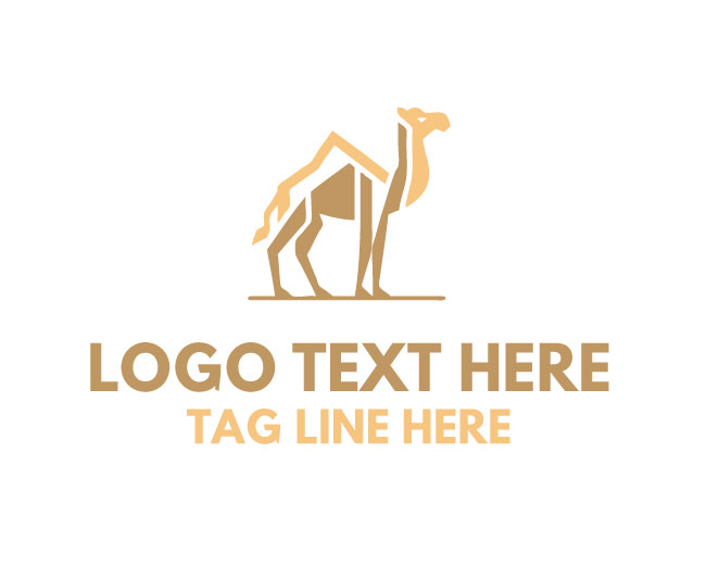  Elegant Geometric Camel Logo